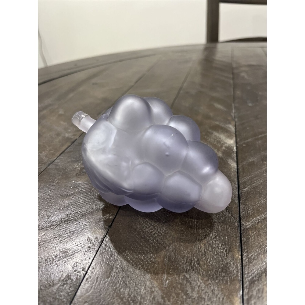 Viking‎ Glass Grape Bunch In Lilac Frost Teaberry Paperweight 4.5" Sticker